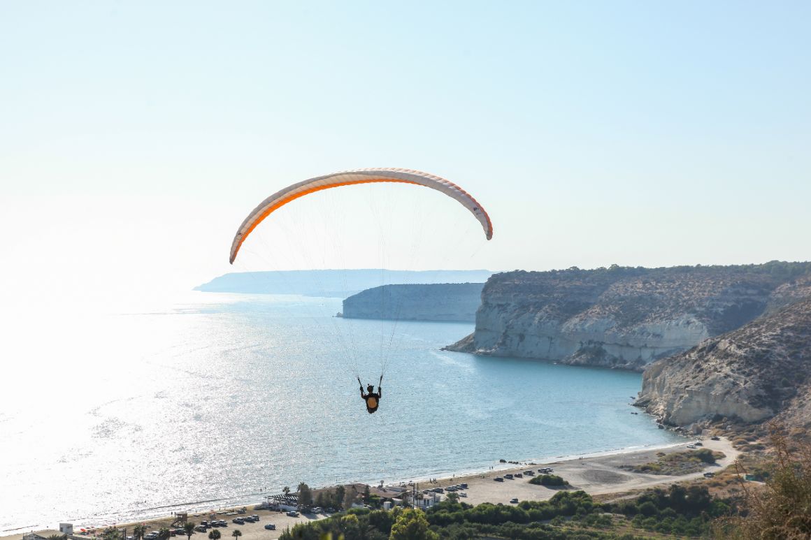 Paragliding na Cypre