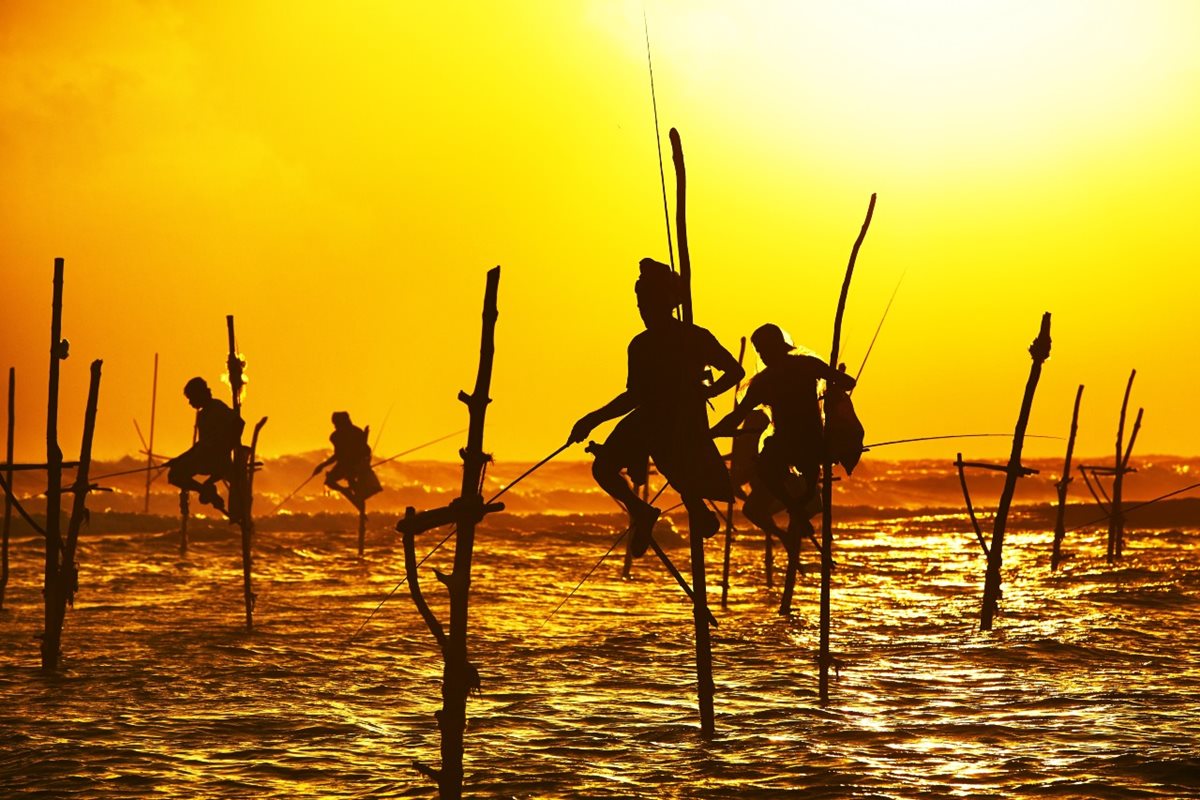 Rybári v Galle, Srí Lanka