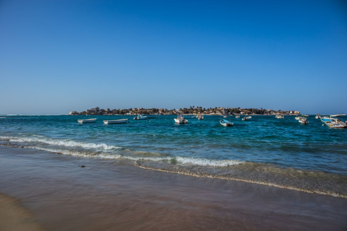 Ostrovček Ngor pri senegalskom pobreží