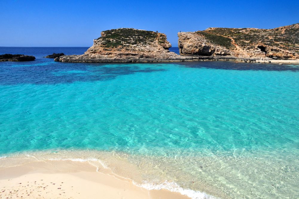 Modrá lagúna, Comino