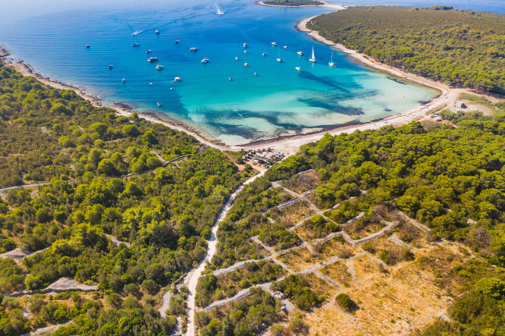Pláž Sakarun na ostrove Dugi Otok