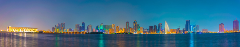 Panoramatický pohľad na západ slnka