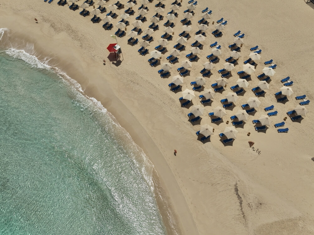 Pláže v El Alamein, Egypt
