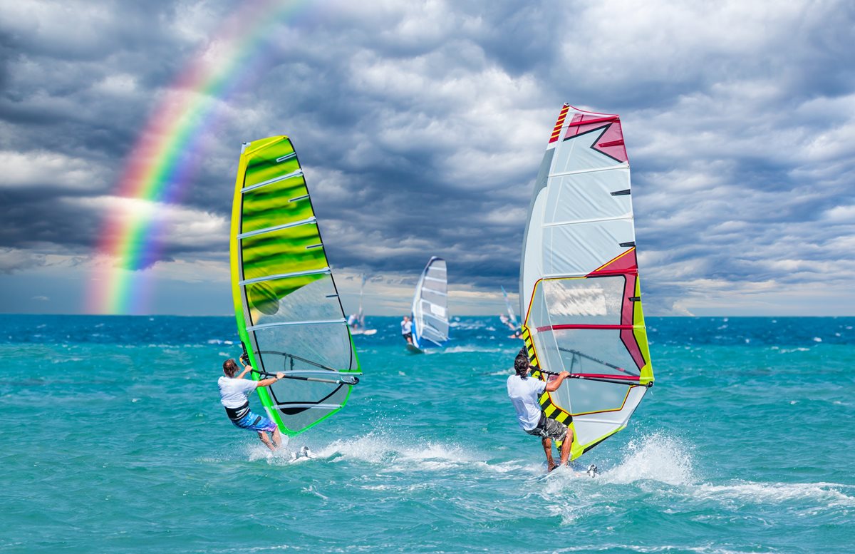 windsurfing v Turecku