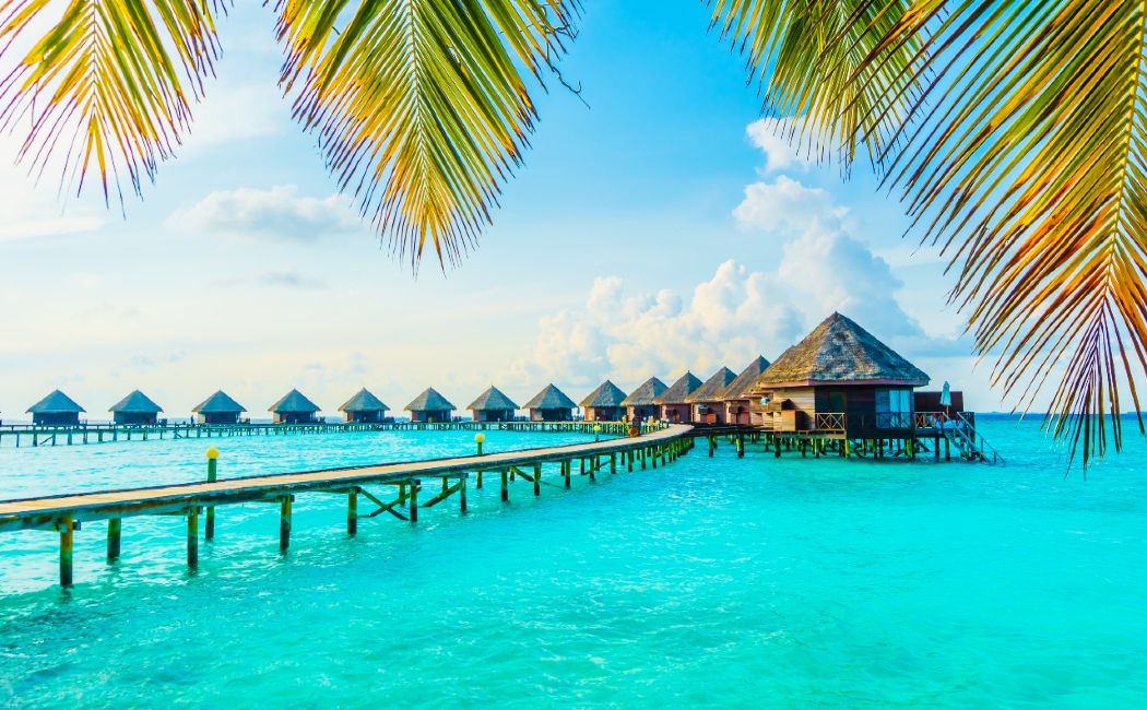 Maldivy, ubytovanie na vode