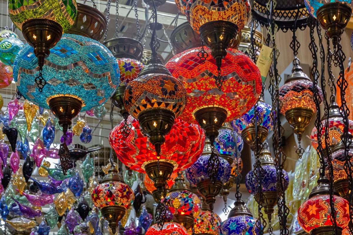 Orientalne sklenene lampy