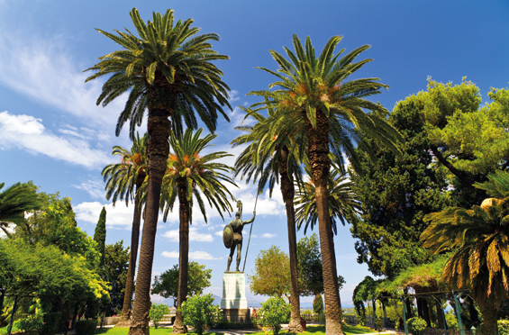 Palmy na Korfu, Grécko