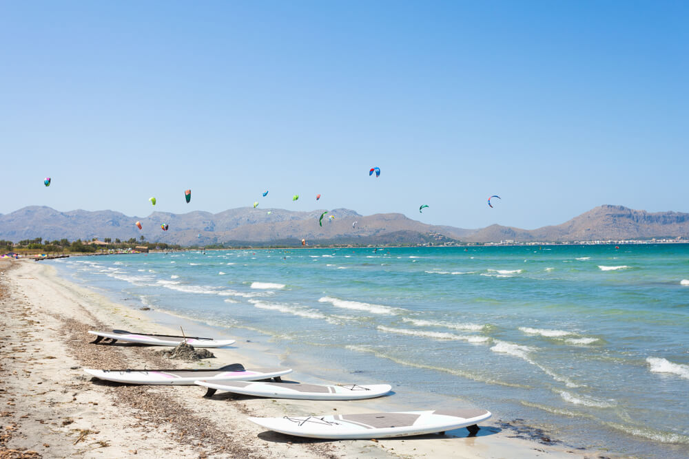 Kitesurfing, Mallorca, Španielsko