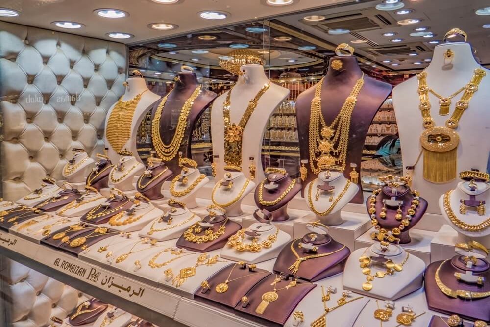 Zlatníctvo v Blue Souk