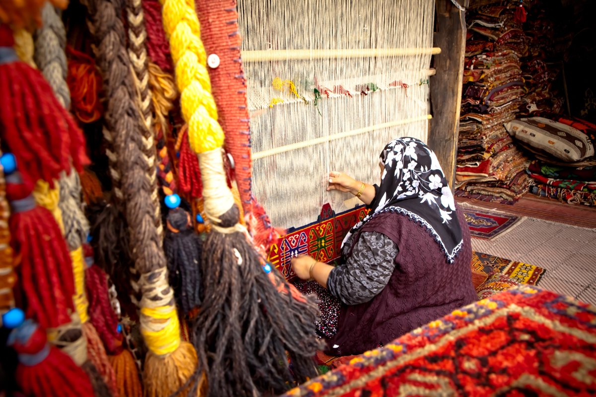 tradičná výroba kobercov, Turecko