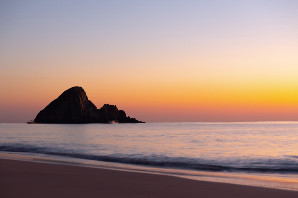 Fotka východu slnka vo Fujairah