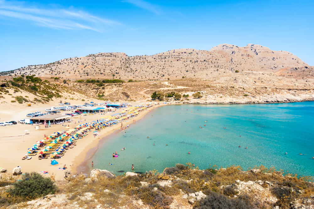 Pláž Agathi, Rhodos Pláž Agathi, Rhodos