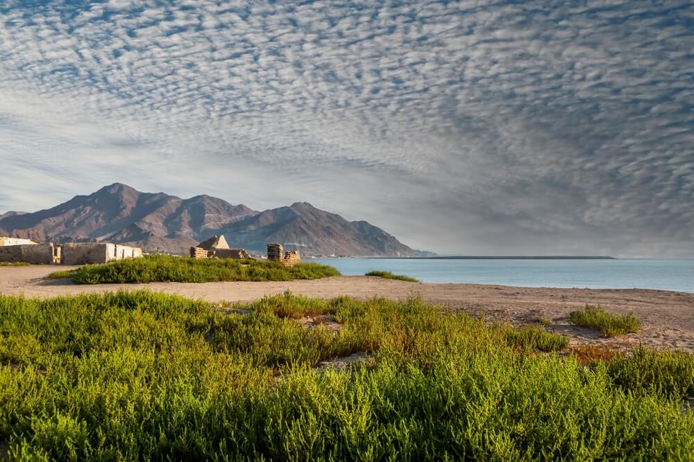 Pláž Fujairah skoro ráno